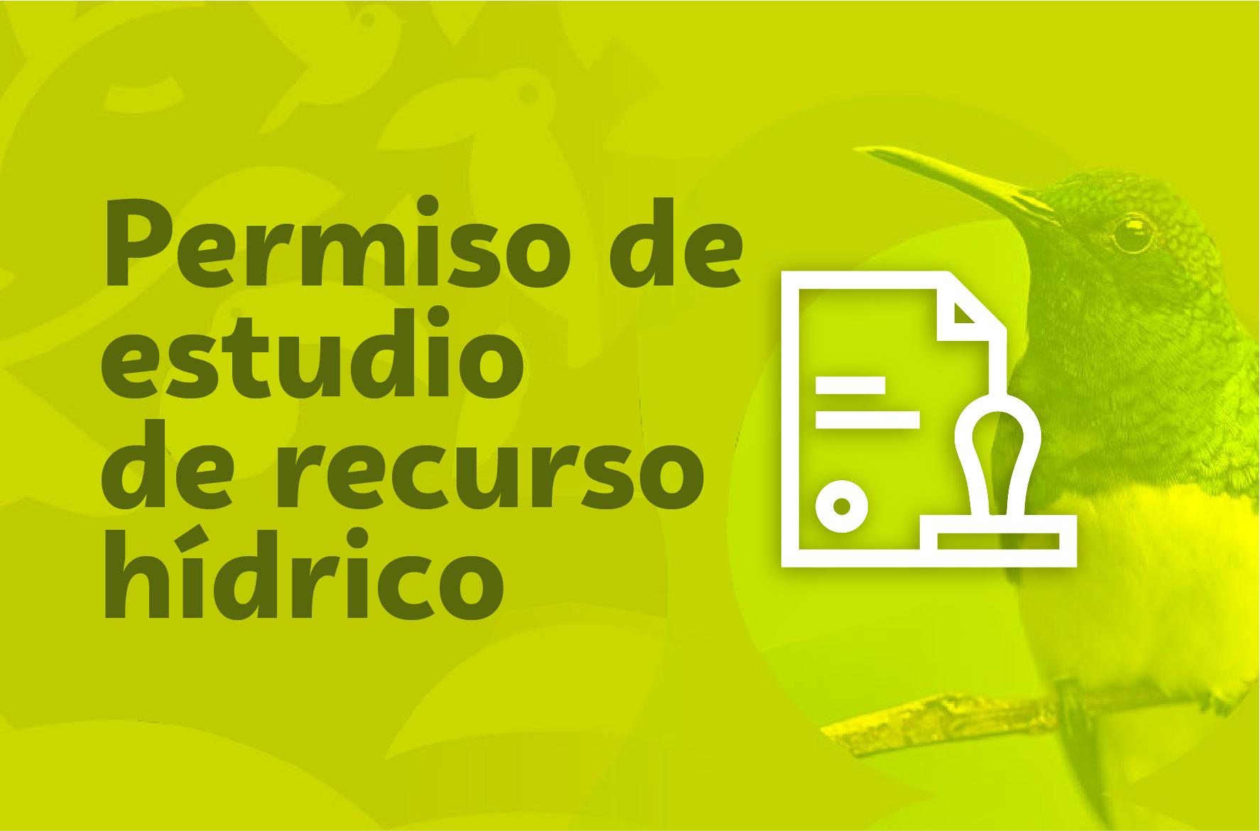 Permiso de estudio de recurso hídrico